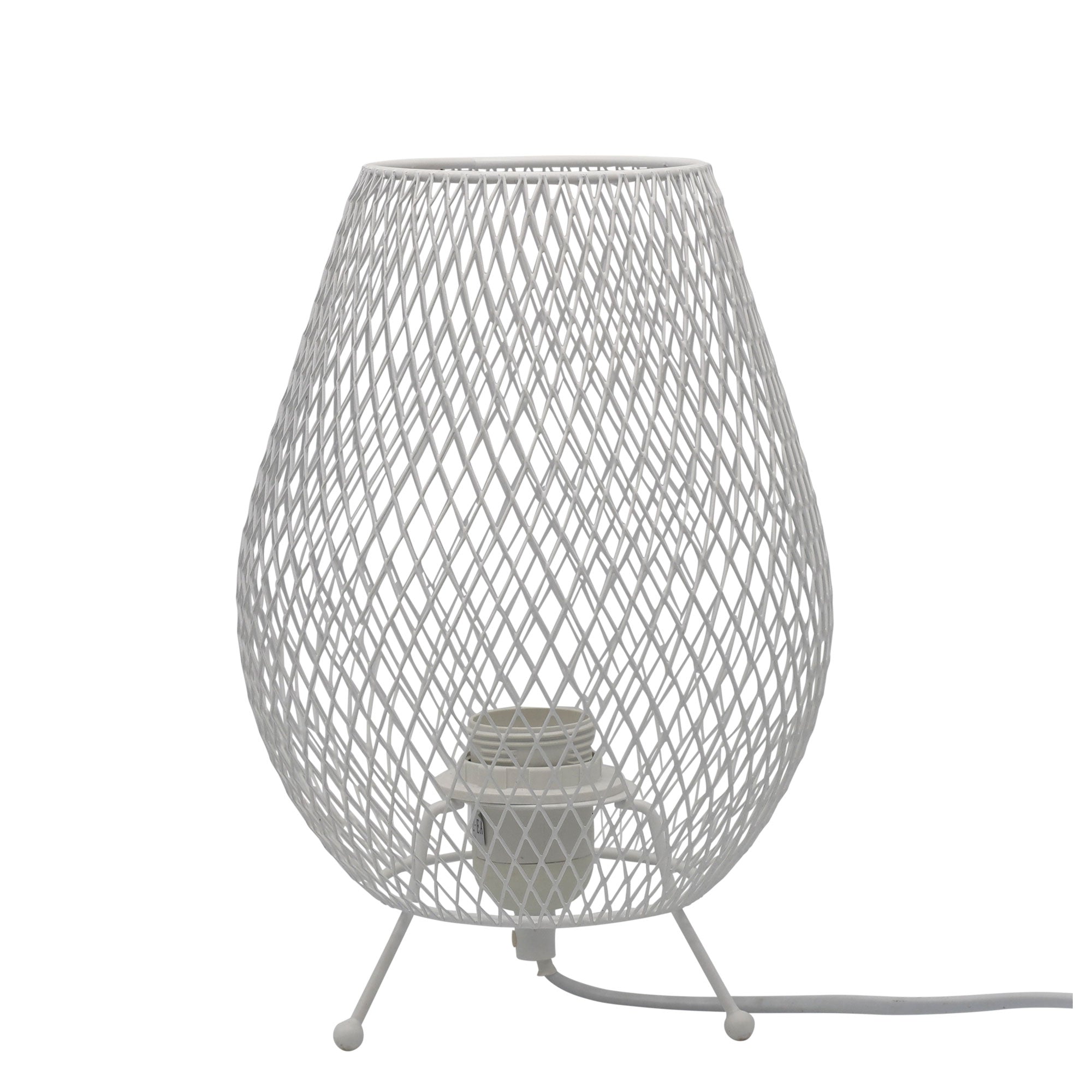 Hyzer Mesh Table Lamp White